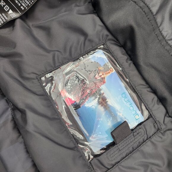 BURTON Dutchess Insulated Black Tone On Tone Plaid Snowboard Jacket M NWT - Picture 13 of 16